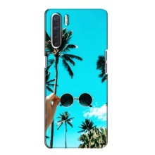 Силиконовый чехол с КАРТИНКАМИ лето для Oppo A91 (AlphaPrint) (Взгляд лето)