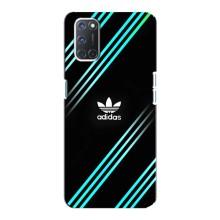 Чехлы Адидас для Oppo A92 (AlphaPrint) (Адидас с полосами)