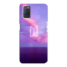 Чехлы BTS для Oppo A92 (AlphaPrint) – BTS логотип