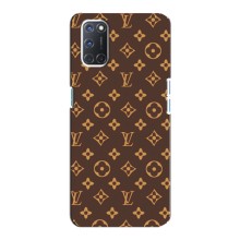 Чохли Луі Вітон для Oppo A92 (AlphaPrint - LOUIS VUITTON) (фон LOUIS VUITTON)