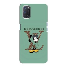 Чохли Луі Вітон для Oppo A92 (AlphaPrint - LOUIS VUITTON) (Міккі Маус LV)