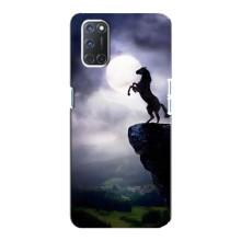 Чехлы с изображением разных животных для Oppo A92 (Лошадь)