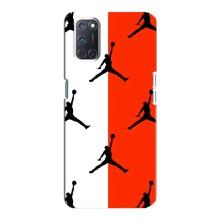 Чехлы для Oppo A92 - с картинкой JORDAN (AlphaPrint) (Лого Джордан)