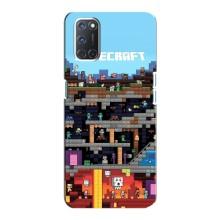 Чехол Майнкрафт на Oppo A92 (AlphaPrint) Minecraft