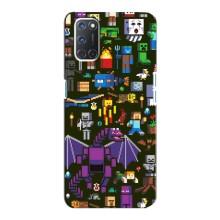 Чехол Майнкрафт на Oppo A92 (AlphaPrint) Minecraft