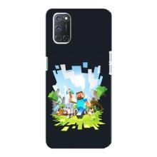 Чехол Майнкрафт на Oppo A92 (AlphaPrint) Minecraft