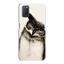 Чехол с птицами на Oppo A92 (VPrint) (Сова)