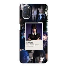 Чехлы Венсдей на Oppo A92 Уэнсдей (AlphaPrint) (коллаж Уэнздей)