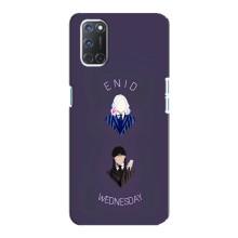 Чехлы Венсдей на Oppo A92 Уэнсдей (AlphaPrint) (Уэнздей и подруга)