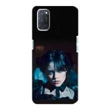 Чехлы Венсдей на Oppo A92 Уэнсдей (AlphaPrint) (взгляд Уэнздей)