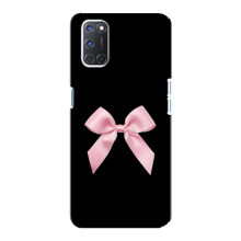 Чехол банты для Oppo A92 – Бант на черном