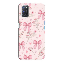 Чехол банты для Oppo A92 – Банты с цветами