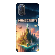 Чохол з картинками Майнкрафт для OPPO А92 (Лого Майнкрафт)
