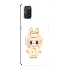 Чехол с принтом Лабубу для Oppo A92 – Бежевый Лабубу