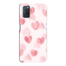 Чехол с розовым рисунком для Oppo A92