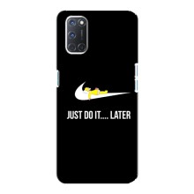 Силиконовый Чехол на Oppo A92 с картинкой Nike (Later)