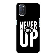 Силиконовый Чехол на Oppo A92 с картинкой Nike (Never Give UP)