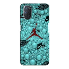 Силиконовый Чехол Nike Air Jordan на Оппо А92 (Джордан Найк)