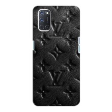 Текстурный Чехол Louis Vuitton для Оппо А92 – Черный ЛВ