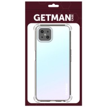 TPU чохол GETMAN Ease logo посилені кути Full Camera для Oppo A92s – Прозорий