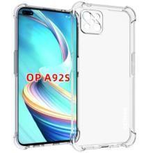 TPU чохол GETMAN Ease logo посилені кути Full Camera для Oppo A92s – Прозорий