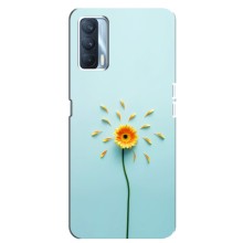 Чехлы с Цветами для Oppo A92s (VPrint) (Желтый цветок)