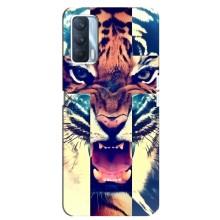 Чехлы с изображением разных животных для Oppo A92s (Яркий Тигр)