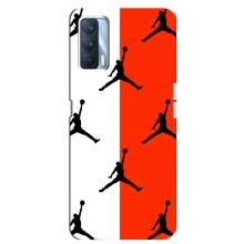 Чехлы для Oppo A92s - с картинкой JORDAN (AlphaPrint) (Лого Джордан)