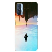 Чехол с человеком пауком для Oppo A92s - (AlphaPrint) (Паук человек)