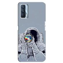 Чехол NASA для Oppo A92s (AlphaPrint) (Космонавт фото)