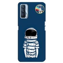 Чехол NASA для Oppo A92s (AlphaPrint) (Мальчик в шлеме)