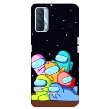 Чехол Амонг Ас для Oppo A92s (AlphaPrint) (Скины в космосе)