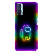 Чехол Амонг Ас для Oppo A92s (AlphaPrint) (Яркий скин)