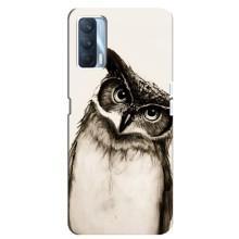 Чохол з пташками на Oppo A92s (VPrint) (Сова)