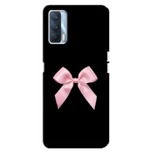Чехол банты для Oppo A92s – Бант на черном