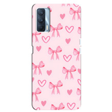 Чехол банты для Oppo A92s – Бантики и сердечки