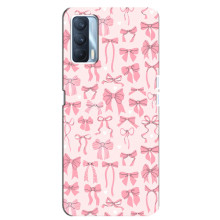 Чехол банты для Oppo A92s – Фон бантики