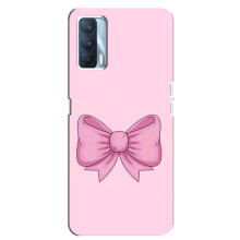 Чехол банты для Oppo A92s – Розовый бантик