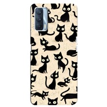 Чехол с рисунком кот на Oppo A92s