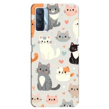 Чохол з малюнком кіт на Oppo A92s – Колаж котів