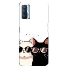Чохол з малюнком кіт на Oppo A92s – Коти в окулярах