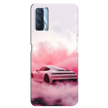 Чехол с авто Порше для Oppo A92s – Розовый Порше