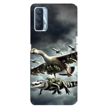 Чехол с мемами тралалело тралала для Oppo A92s – Гусини и крокодило