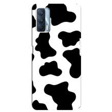 Чохол з принтом корови на ОППО А92с – Чорний принт