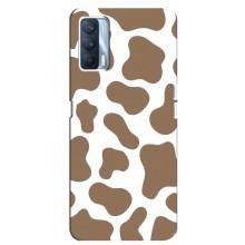 Чохол з принтом корови на ОППО А92с – Коричневий принт