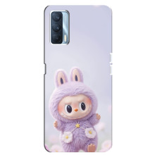Чехол с принтом Лабубу для Oppo A92s – Фиолетовый Лабубу