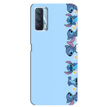 Чехол с принтом Стич на Oppo A92s – Стич фон
