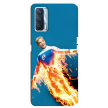 Чохол з принтом Фантастична четвірка для Oppo A92s – Людина-факел
