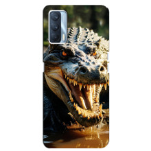 Чехол с картинкой «Хищники» для Oppo A92s – Крокодил