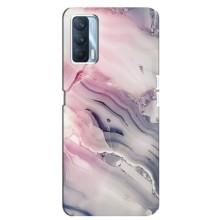 Мраморный чехол на Oppo A92s (VPrint) (Пурпурный Мрамор)